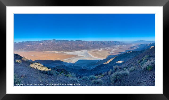 Death Valley national park Framed Mounted Print by Nicolas Boivin