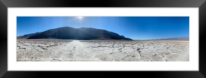 Badwater Basin, Death Valley national park Framed Mounted Print by Nicolas Boivin