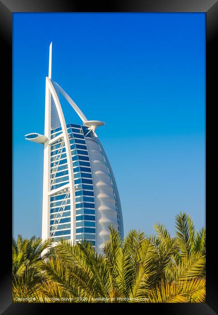 Burj Al Arab luxury hotel Framed Print by Nicolas Boivin