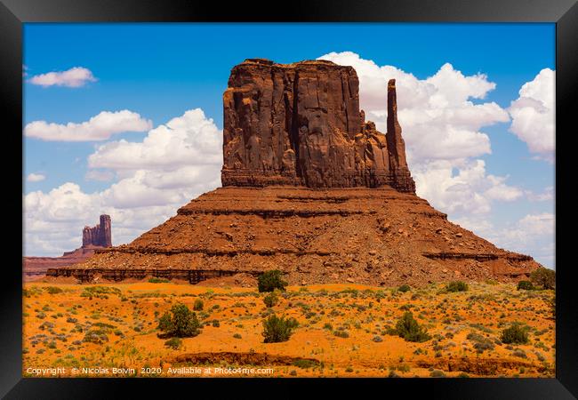 Monument Valley Framed Print by Nicolas Boivin