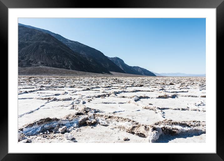 Badwater basin at Death Valley national park Framed Mounted Print by Nicolas Boivin