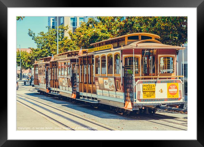 Touristic attractions of San Francisco Framed Mounted Print by Nicolas Boivin