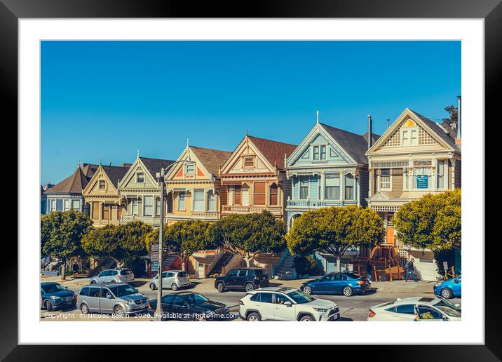 Touristic attractions of San Francisco Framed Mounted Print by Nicolas Boivin