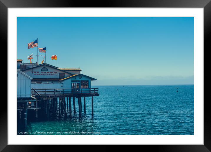 Summer day in Santa Barbara Framed Mounted Print by Nicolas Boivin