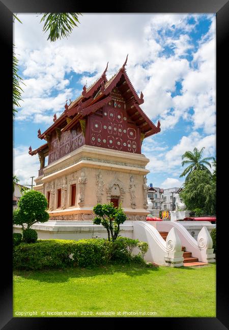 Wat Phra Sing Framed Print by Nicolas Boivin