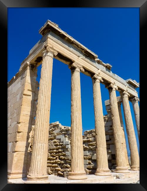 Parthenon, temple on the Athenian Acropolis Framed Print by Nicolas Boivin