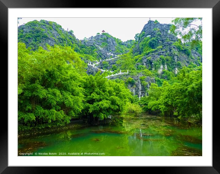 Hang Mua Pagoda in Ninh Binh Framed Mounted Print by Nicolas Boivin