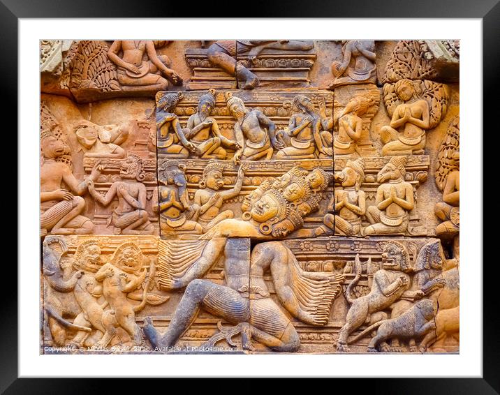 Banteay Srei Ruins Temple Framed Mounted Print by Nicolas Boivin