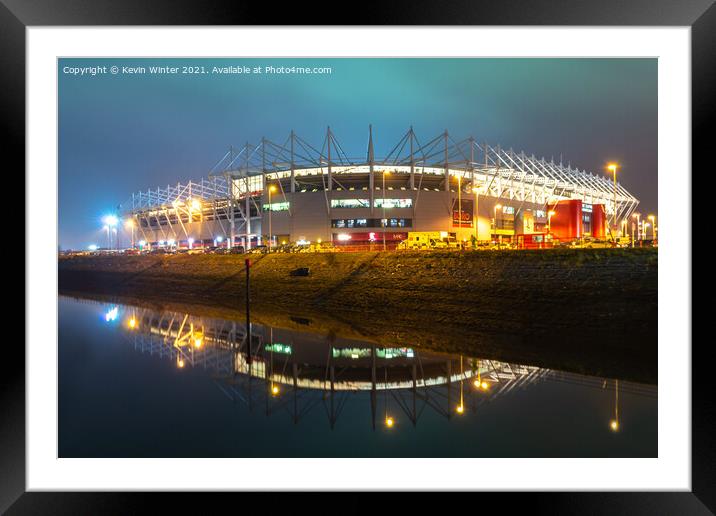 Boro Match day Framed Mounted Print by Kevin Winter