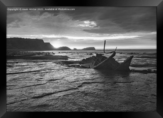 Admiral Tromp and Black Nab in Black & white Framed Print by Kevin Winter