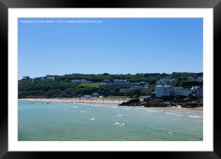 St Ives Framed Mounted Print by Kevin Winter