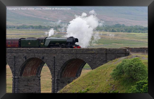 Flying Scotsman at Ribblehead Framed Print by Kevin Winter