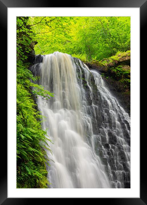 Falling Foss Framed Mounted Print by Kevin Winter