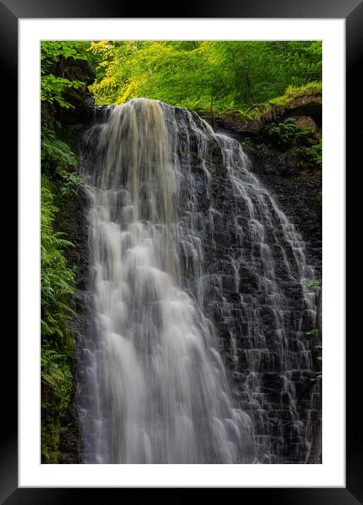 Falling Foss Framed Mounted Print by Kevin Winter