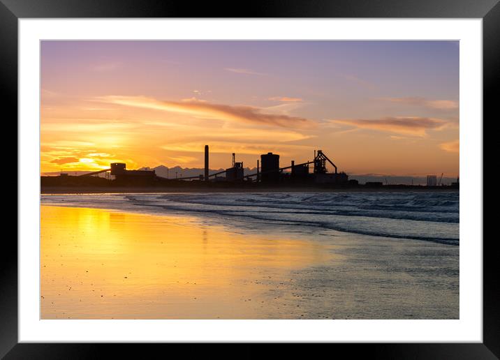 Redcar Works Framed Mounted Print by Kevin Winter