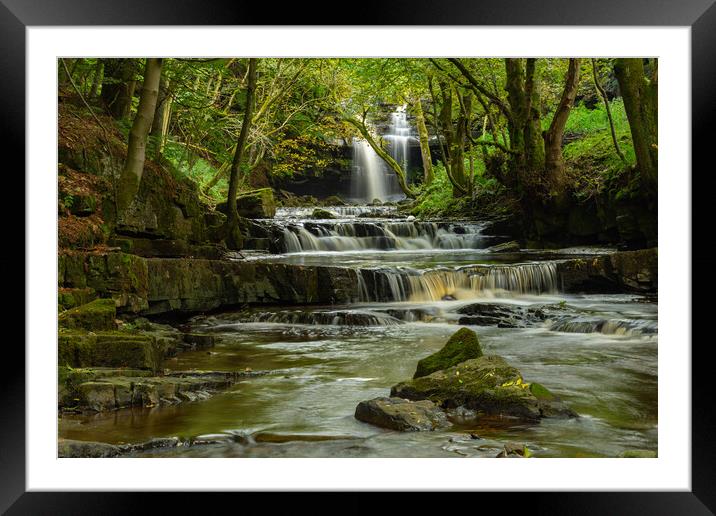 Sumerhill Force Framed Mounted Print by Kevin Winter