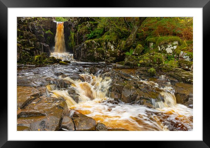 Blea Beck Falls Framed Mounted Print by Kevin Winter