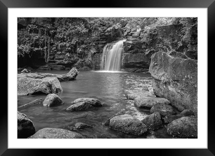 Thomason Foss in Black and white Framed Mounted Print by Kevin Winter
