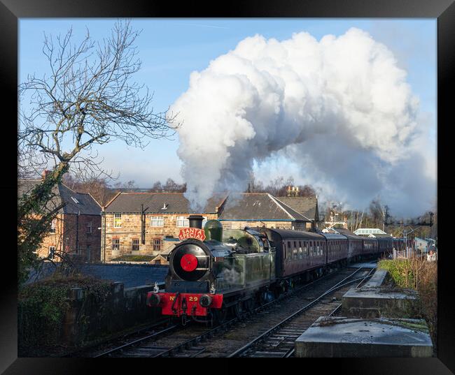 The NYMR Santa Special Framed Print by Kevin Winter