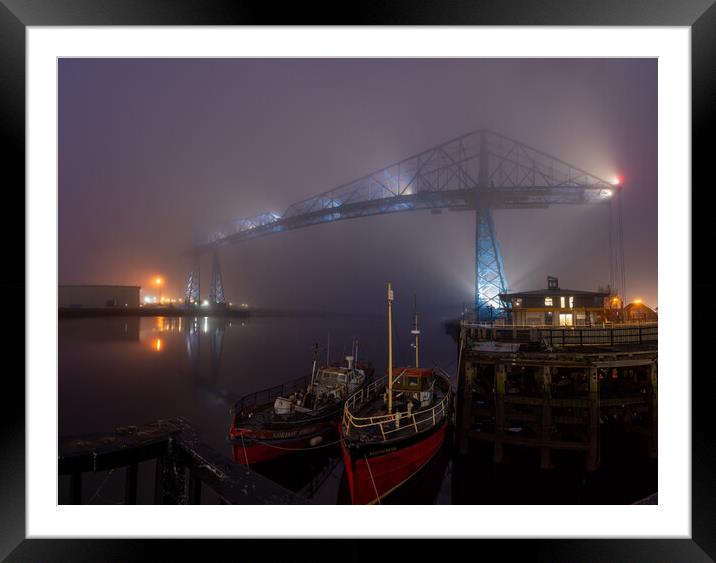 Transporter in the fog Framed Mounted Print by Kevin Winter