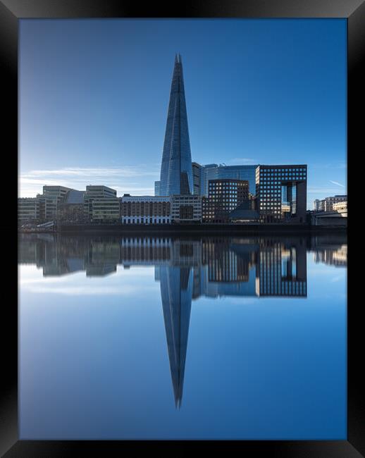 Shard by the Thames Framed Print by Kevin Winter