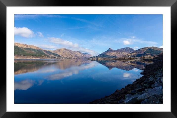 Loch Leven reflections Framed Mounted Print by Kevin Winter
