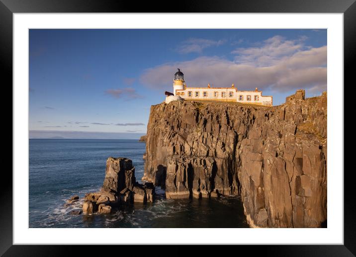 Neist point Lighthouse Framed Mounted Print by Kevin Winter