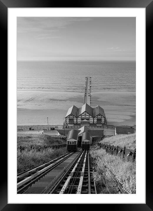 saltburn cliff lift Framed Mounted Print by Kevin Winter