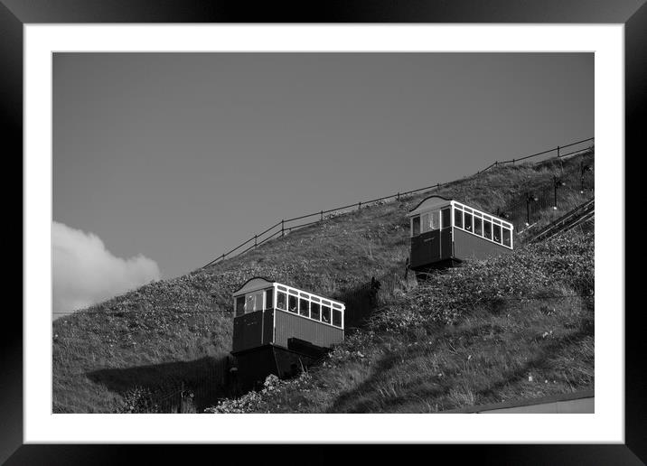 Saltburn cliff lift Framed Mounted Print by Kevin Winter