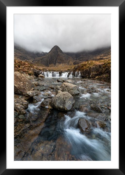Fairy Pools Framed Mounted Print by Kevin Winter