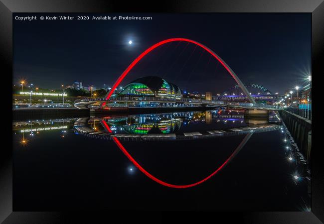 Eye on the Tyne Framed Print by Kevin Winter
