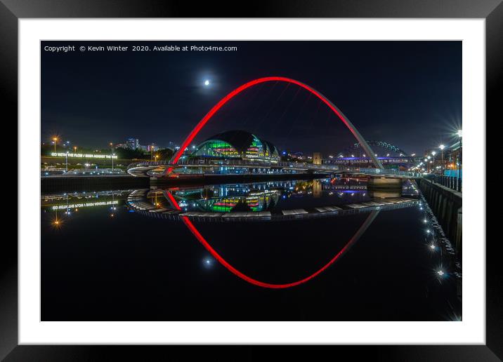 Eye on the Tyne Framed Mounted Print by Kevin Winter