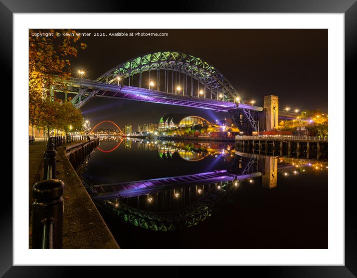 Tyne Bridge Framed Mounted Print by Kevin Winter