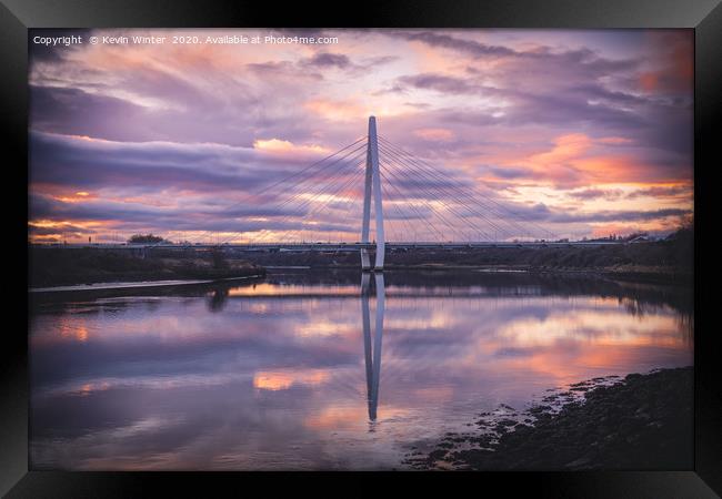 Northern Spire Sunset Framed Print by Kevin Winter