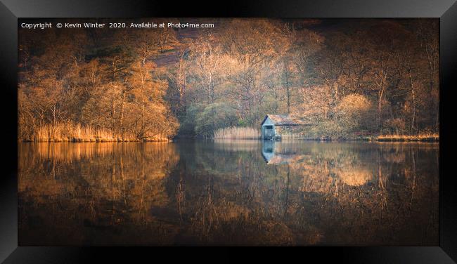 Rydal Boathouse Framed Print by Kevin Winter