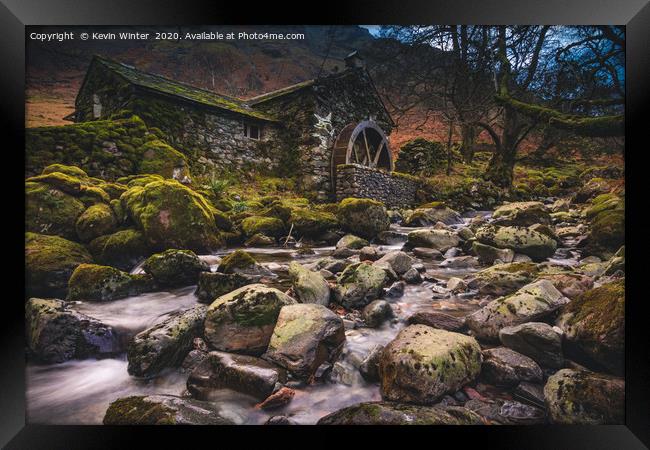 Borrowdale Old Mill Framed Print by Kevin Winter