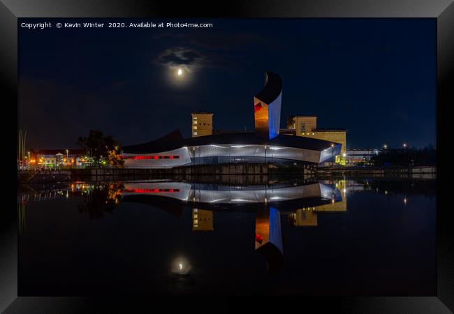 Imperial War Museum at Salford quay Framed Print by Kevin Winter