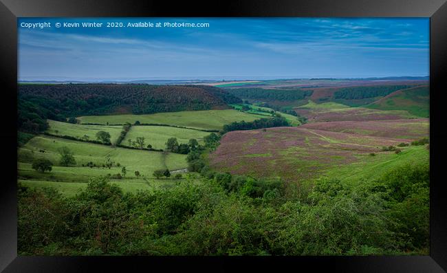 Autumnal Hole of Horcum  Framed Print by Kevin Winter