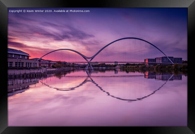 Infinity Sunset Framed Print by Kevin Winter