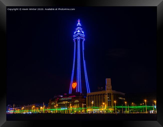 The Heart of Blackpool Framed Print by Kevin Winter