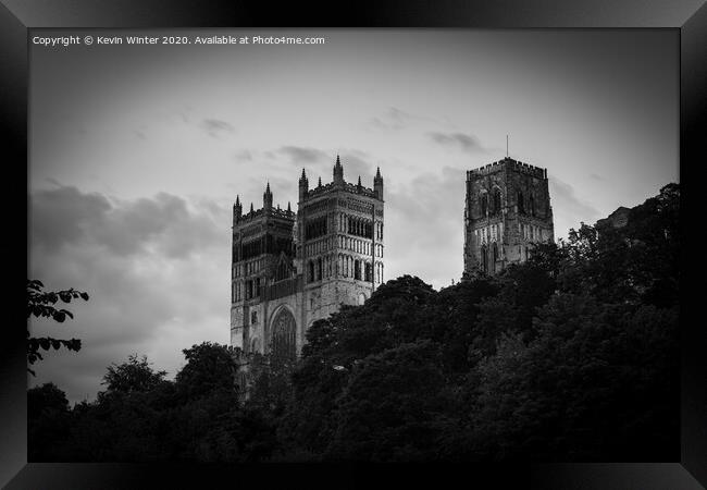 Durham Cathedral by Night Framed Print by Kevin Winter