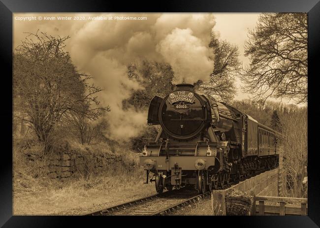 Memories of the Flying Scotsman Framed Print by Kevin Winter