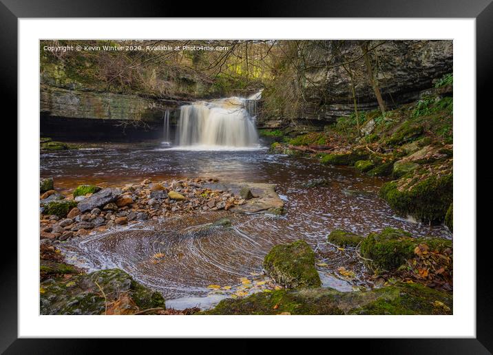 Cauldron Falls Framed Mounted Print by Kevin Winter