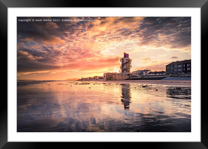 Beacon sunrise Framed Mounted Print by Kevin Winter