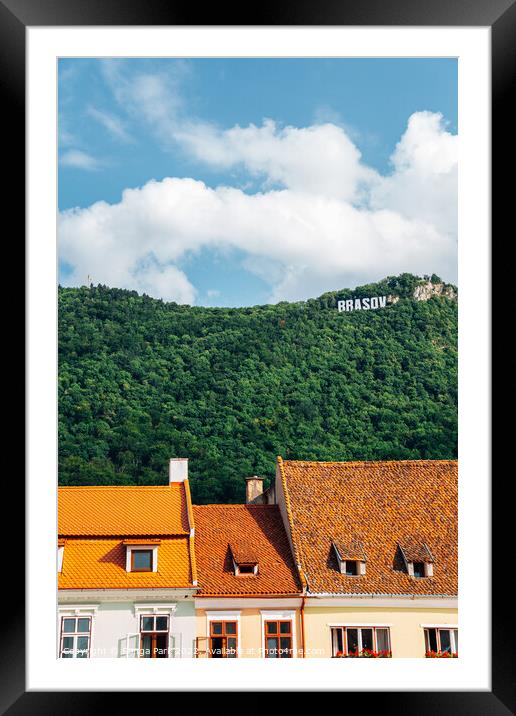 Brasov old town Framed Mounted Print by Sanga Park