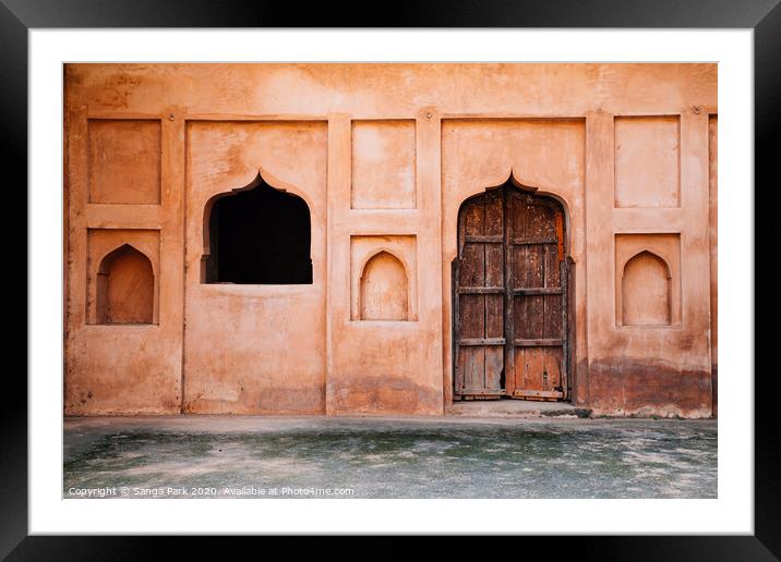 Orchha Fort Framed Mounted Print by Sanga Park