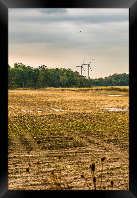 Autumn - Wind Energy Farming,  Framed Print by Blok Photo 
