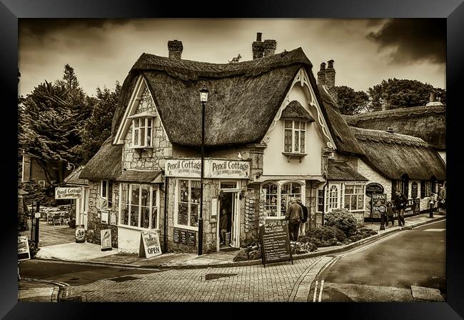 Pencil Cottage Framed Print by Alistair Duncombe