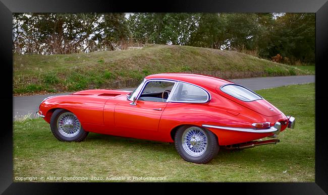E-Type Jaguar  Framed Print by Alistair Duncombe