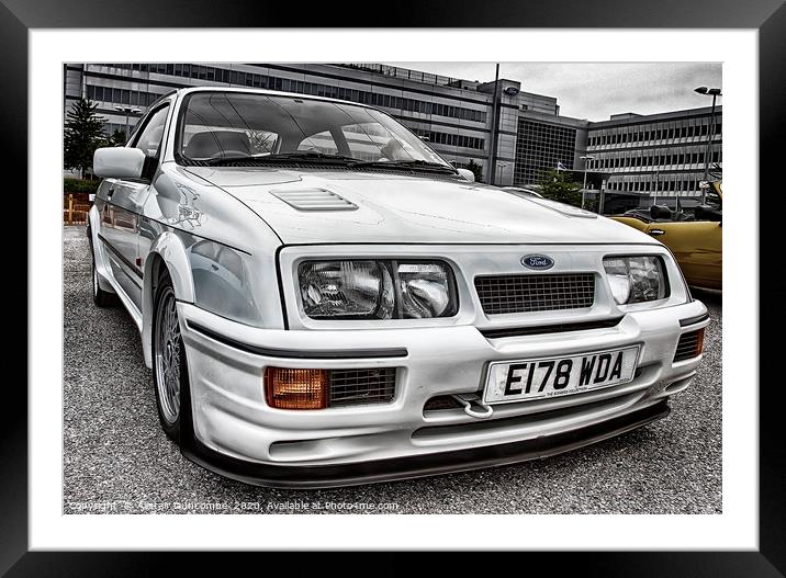 Sierra RS Cosworth  Framed Mounted Print by Alistair Duncombe